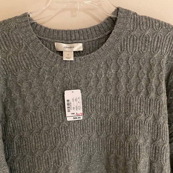CJ Banks size 14 Crew Neck Sweater NEW Gorgeous! Great gift! - Picture 6 of 9